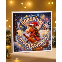 Подарунковий шокобокс Новорічні передбачення (молочний шоколад)