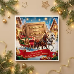 Подарунковий новорічний набір шоколадок Новорічна Магія (чорний шоколад)