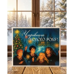 Шоколадний набір Чарівного Нового Року з Гаррі Потером (молочний шоколад)